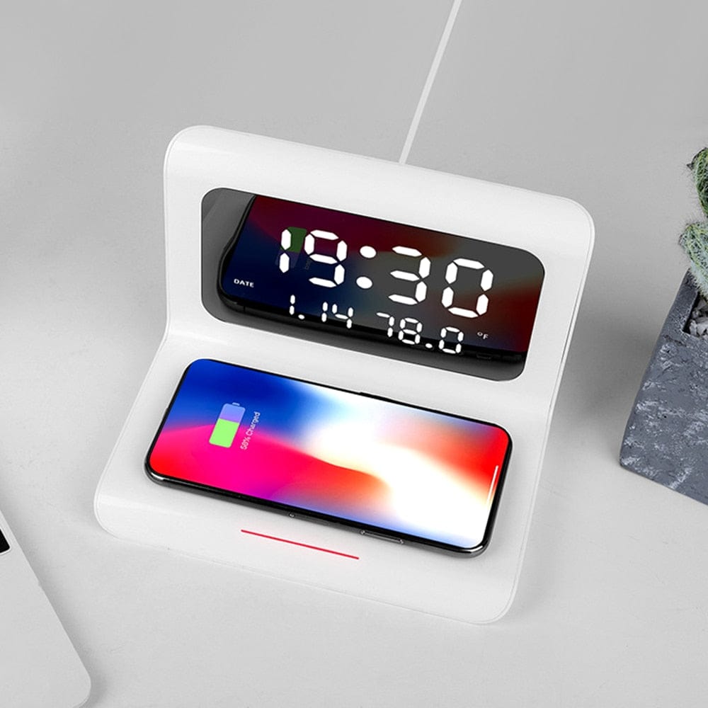 Smart Tech Shopping digital clock Electric Alarm Clock with Phone Wireless