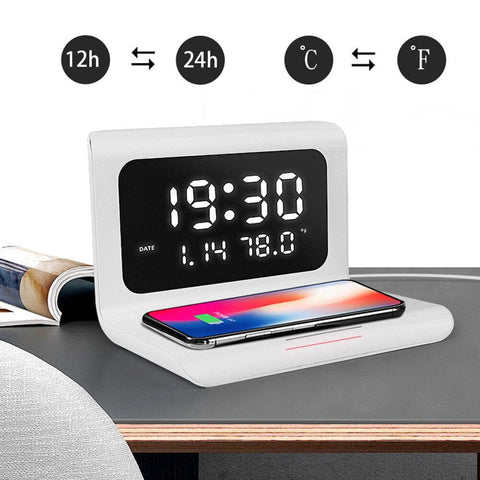 Smart Tech Shopping digital clock Electric Alarm Clock with Phone Wireless