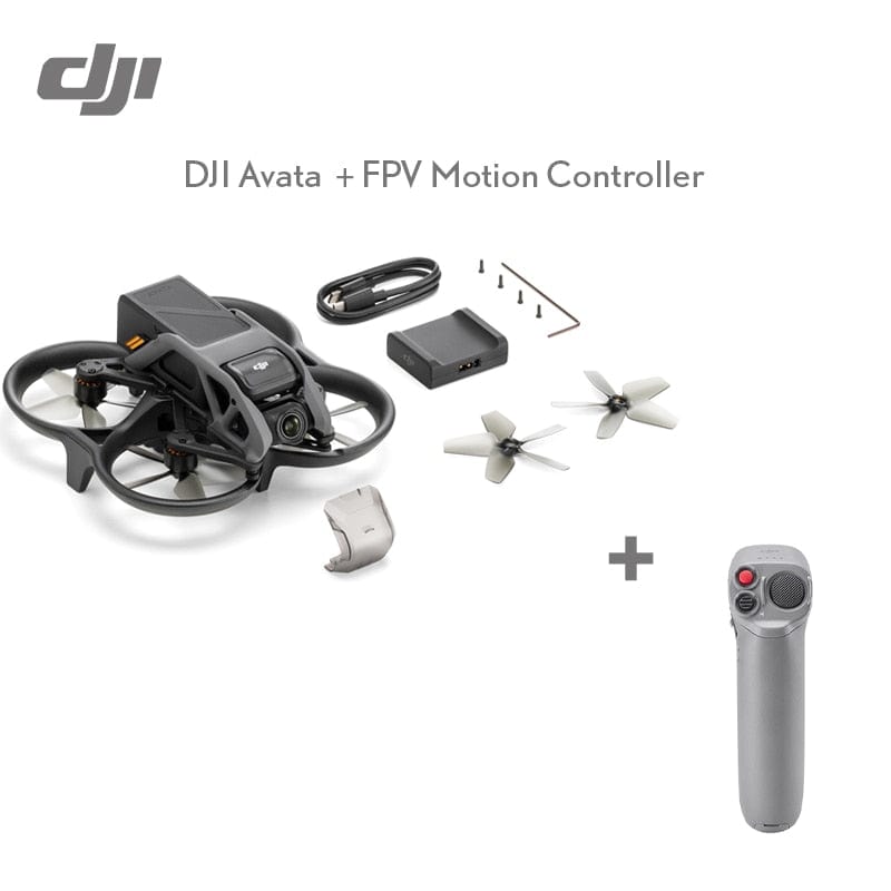 Smart Tech Shopping Drone Avata With MC DJI Avata FPV Drone Goggles V2 - Intuitive Motion Control, 4K/60fps Videos, 10KM, 1080p