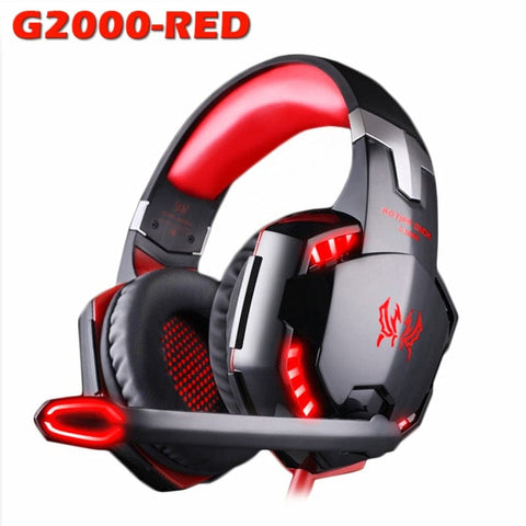 Smart Tech Shopping Gaming Headphones G2000  Red KOTION EACH Gaming Headset, Wired Over-Head Headphone For Computer PS4 Xbox