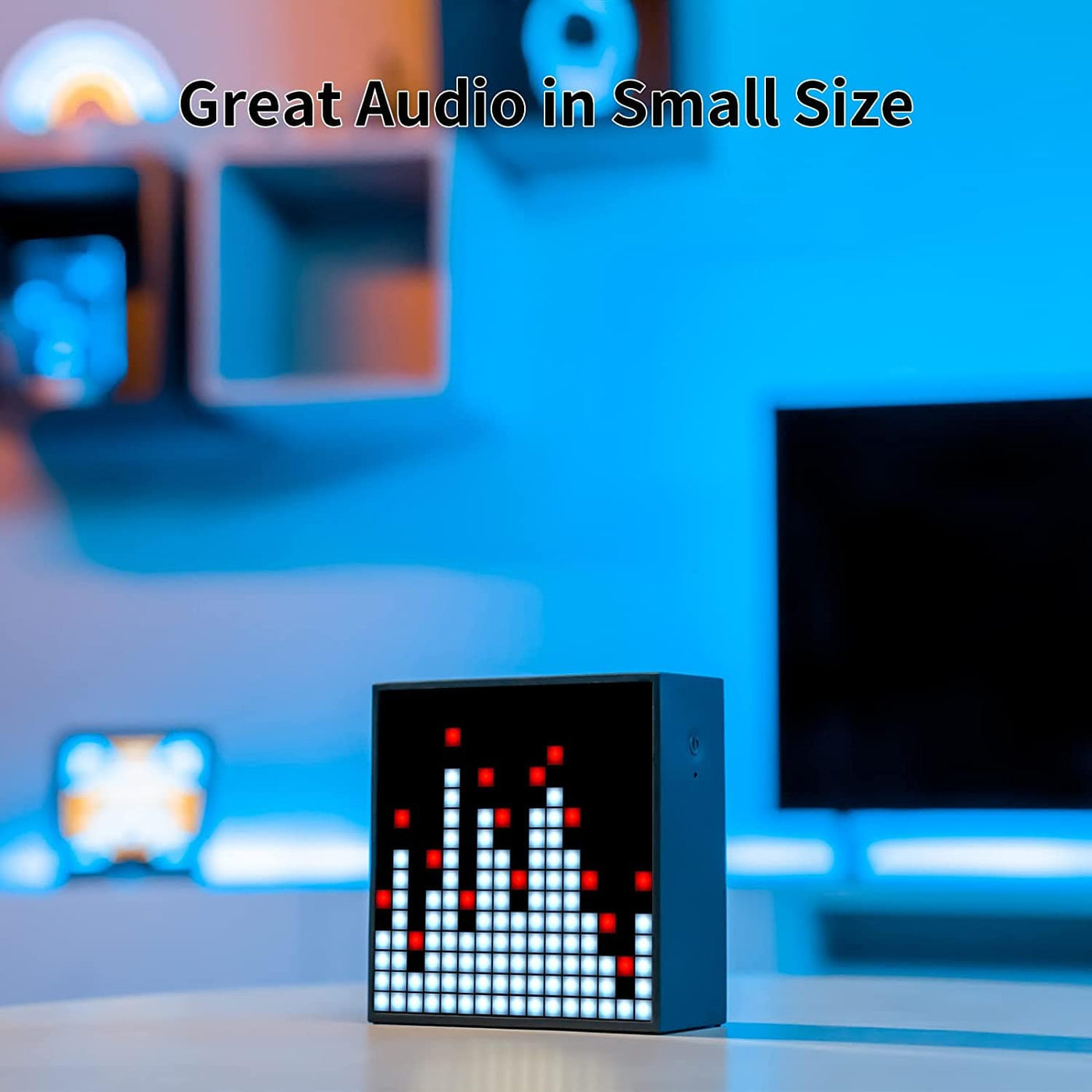 Smart Tech Shopping gaming pads black Divoom Timebox EVO: Portable Bluetooth Speaker with Creative Alarm Clock and Pixel Art