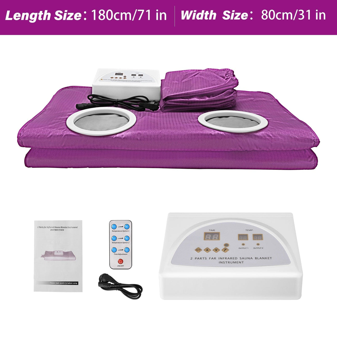 Smart Tech Shopping health Purple / 110V US Plug EU Stock Infrared Sauna Blanket: Slimming, Weight Loss, and Detox Thermal Blanket