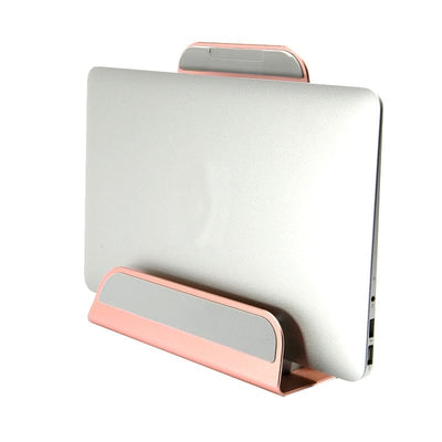 Smart Tech Shopping Laptop Accessories 2 In 1 Function Aluminum Alloy Firm Bracket Vertical Base Cooling Stand for MacBook