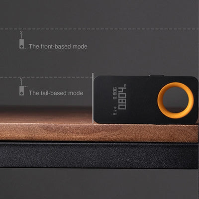 Smart Tech Shopping laser tape Black Smart Laser Tape Measure: Intelligent Laser Rangefinder with OLED Display and Mobile Phone Connectivity