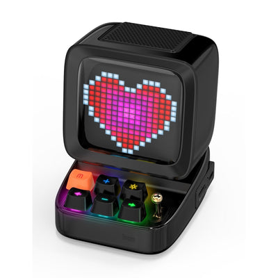 Smart Tech Shopping LED display Black / Speaker Ditoo: Retro Pixel Art Bluetooth Speaker with DIY LED Display - Gift and Home Decor