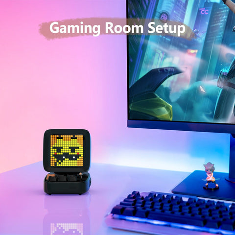 Smart Tech Shopping LED display Ditoo: Retro Pixel Art Bluetooth Speaker with DIY LED Display - Gift and Home Decor