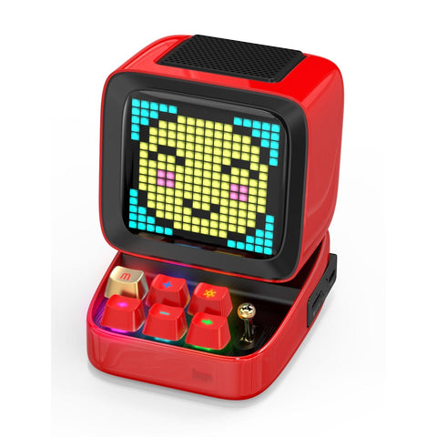 Smart Tech Shopping LED display Red / Speaker Ditoo: Retro Pixel Art Bluetooth Speaker with DIY LED Display - Gift and Home Decor