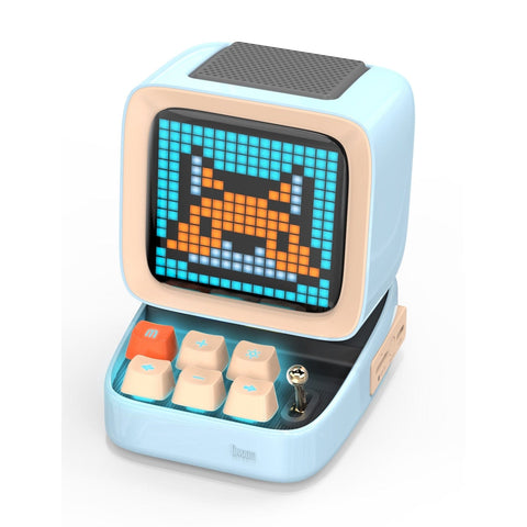 Smart Tech Shopping LED display Sky Blue / Speaker Ditoo: Retro Pixel Art Bluetooth Speaker with DIY LED Display - Gift and Home Decor