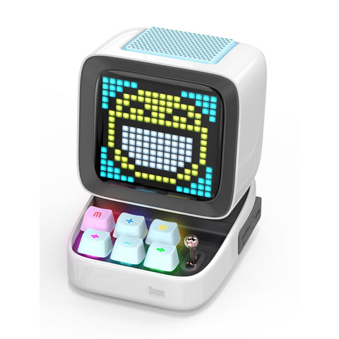 Smart Tech Shopping LED display White / Speaker Ditoo: Retro Pixel Art Bluetooth Speaker with DIY LED Display - Gift and Home Decor