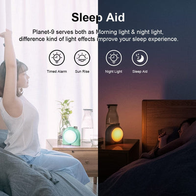 Smart Tech Shopping LED Lamp Divoom Planet-9: Programmable RGB Mood Lamp with Music Control