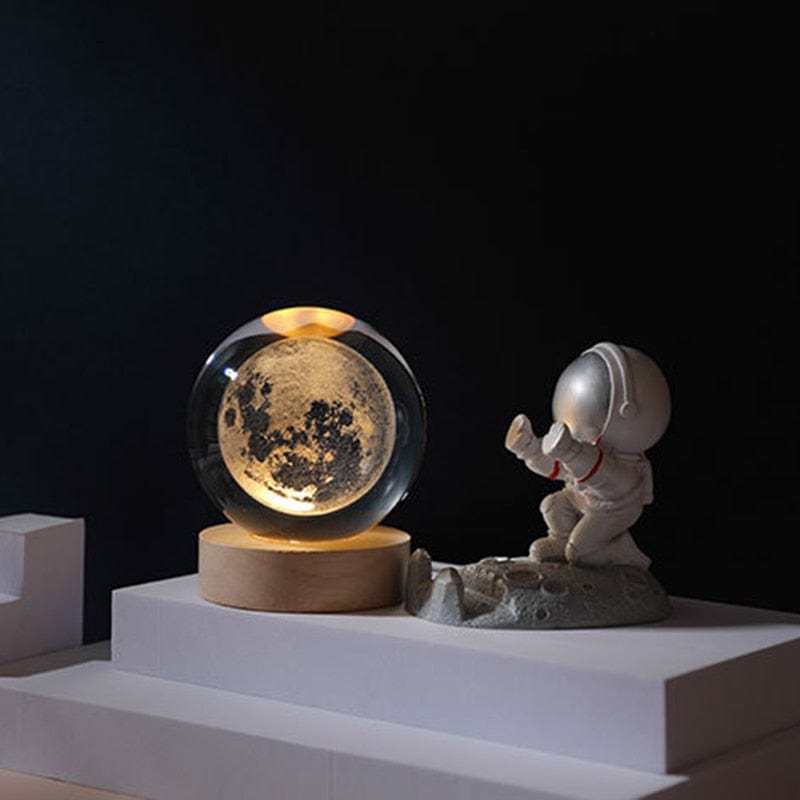 Smart Tech Shopping Night Lights 3D Laser Engraving Crystal Ball: Stunning Crystal Ball Ornaments