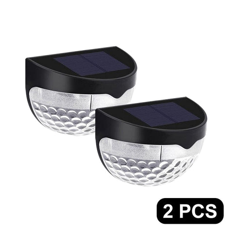 Smart Tech Shopping Night Lights Black shell-2pcs / Warm Solar LED Light: Outdoor Waterproof Balcony Gazebo Lights for Home Exterior and Garden Decoration