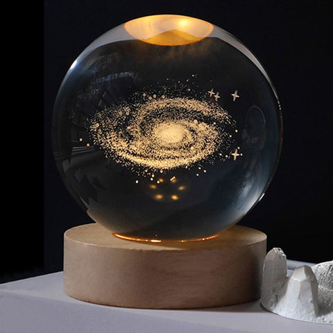 Smart Tech Shopping Night Lights C / Diameter 6cm 3D Laser Engraving Crystal Ball: Stunning Crystal Ball Ornaments