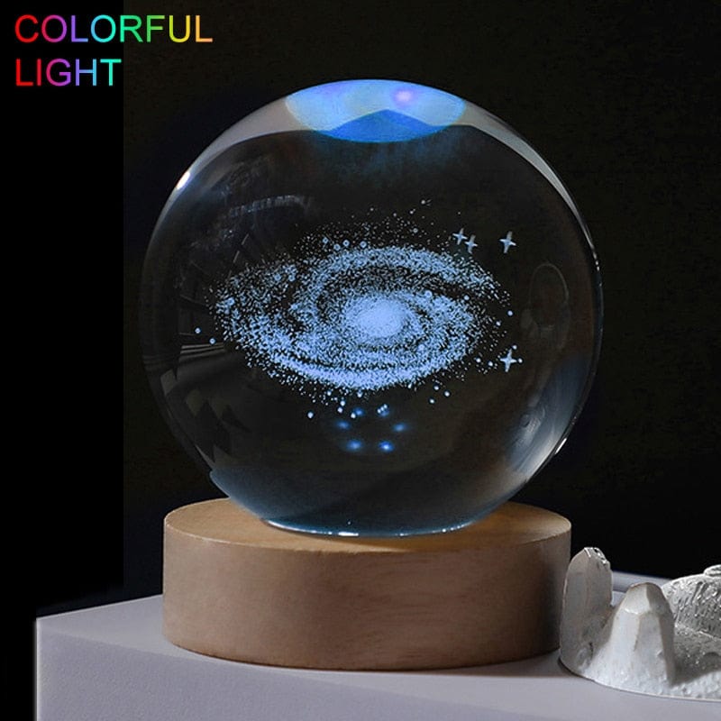 Smart Tech Shopping Night Lights D / Diameter 6cm 3D Laser Engraving Crystal Ball: Stunning Crystal Ball Ornaments