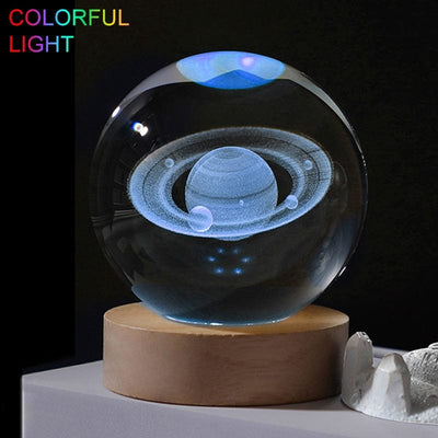 Smart Tech Shopping Night Lights F / Diameter 6cm 3D Laser Engraving Crystal Ball: Stunning Crystal Ball Ornaments