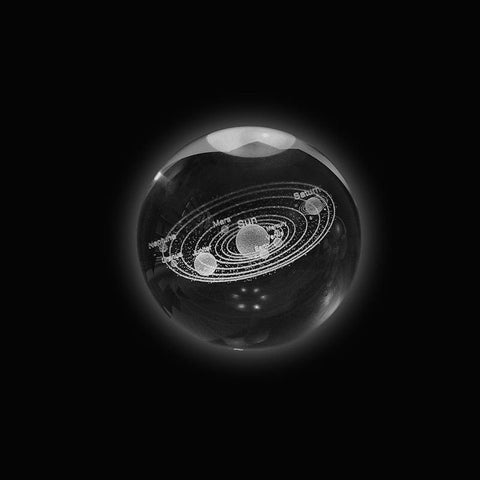 Smart Tech Shopping Night Lights L / Diameter 6cm 3D Laser Engraving Crystal Ball: Stunning Crystal Ball Ornaments