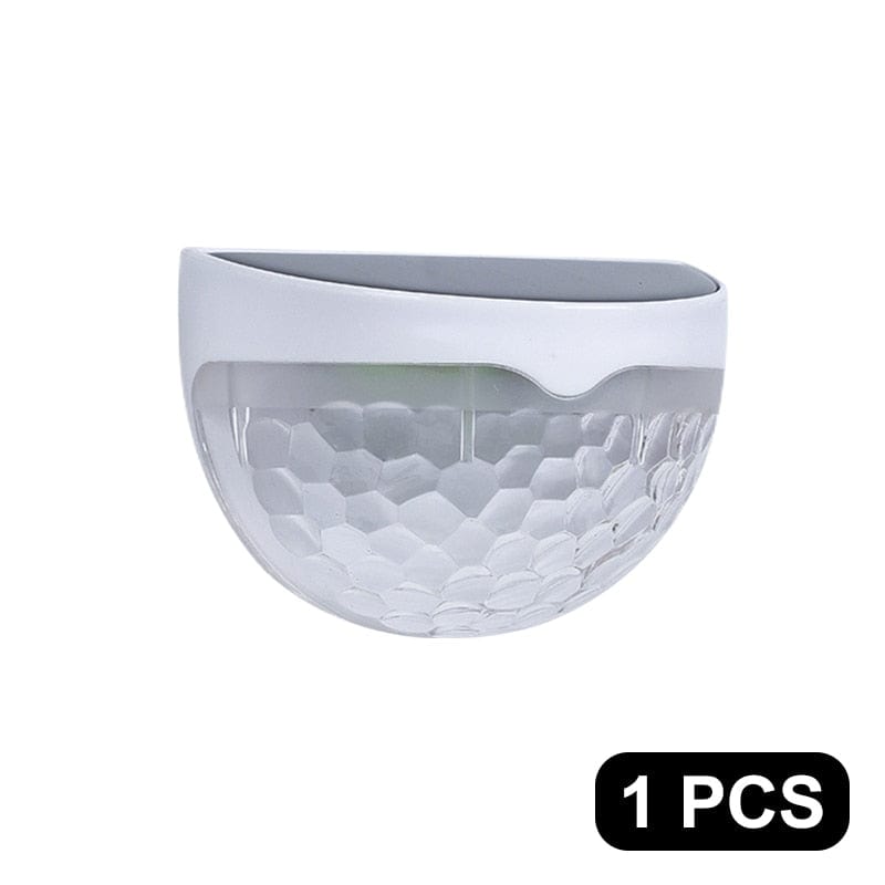 Smart Tech Shopping Night Lights White shell-1pcs / Warm Solar LED Light: Outdoor Waterproof Balcony Gazebo Lights for Home Exterior and Garden Decoration