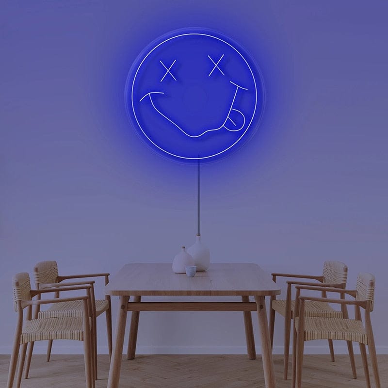 Smart Tech Shopping Outdoor Wall Lamps 25cm / Blue 35cm Led Neon Sign Light Transparent Flex, USB Powered Wall Hanging Bedroom Decor