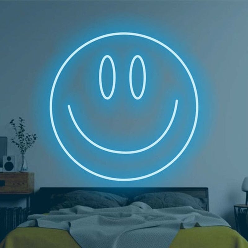 Smart Tech Shopping Outdoor Wall Lamps 25cm / Light Blue1 35cm Led Neon Sign Light Transparent Flex, USB Powered Wall Hanging Bedroom Decor
