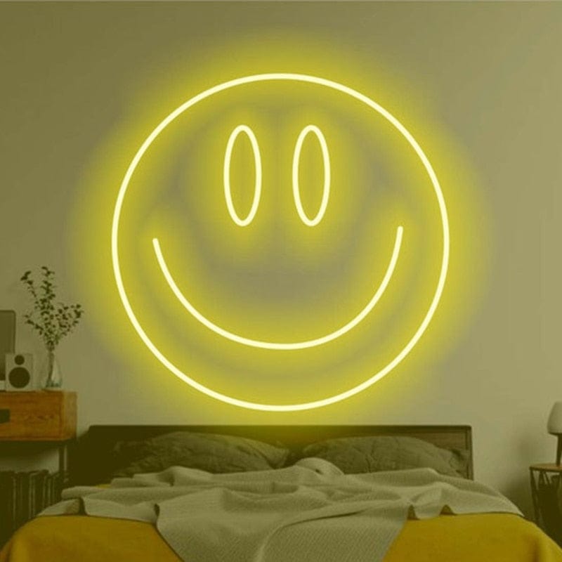 Smart Tech Shopping Outdoor Wall Lamps 25cm / Yellow1 35cm Led Neon Sign Light Transparent Flex, USB Powered Wall Hanging Bedroom Decor
