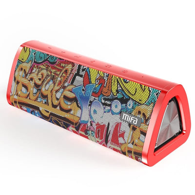 Smart Tech Shopping Poland / Red-Graffiti MIFA Portable Bluetooth Speaker, 360° Stereo Sound