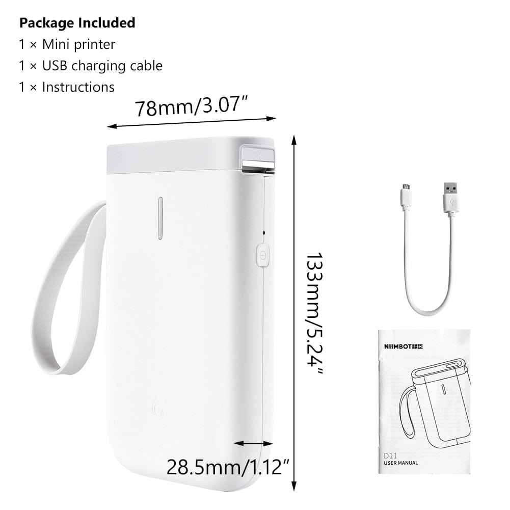 Smart Tech Shopping Portable printer Printer Portable Wireless Connection Tape Kits, Mini Pocket Thermal Label Printer Maker