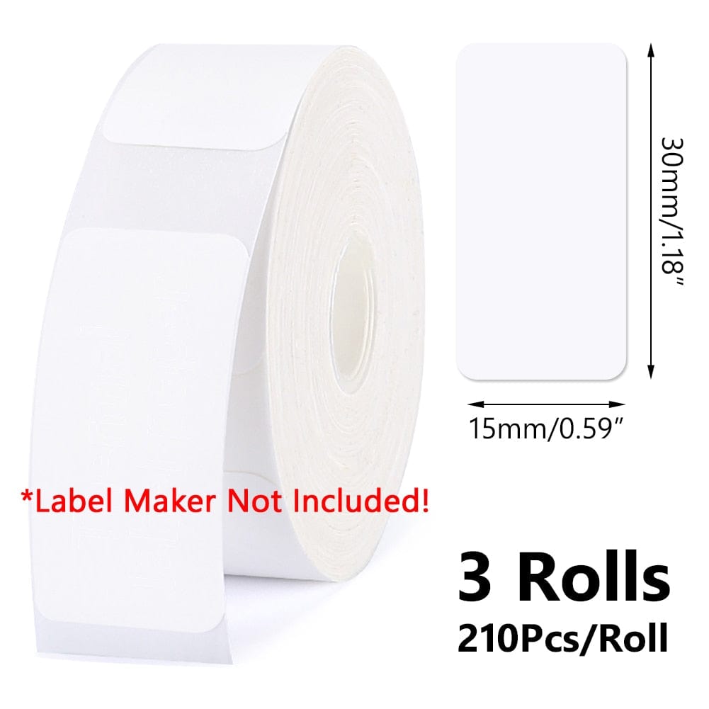 Smart Tech Shopping Portable printer White paper 06 Portable Wireless Connection Tape Kits, Mini Pocket Thermal Label Printer Maker