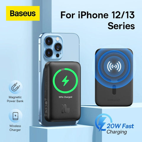 Smart Tech Shopping power bank BASEUS Magsafe Wireless Power Bank 6000mAh Fast Charging For iPhone