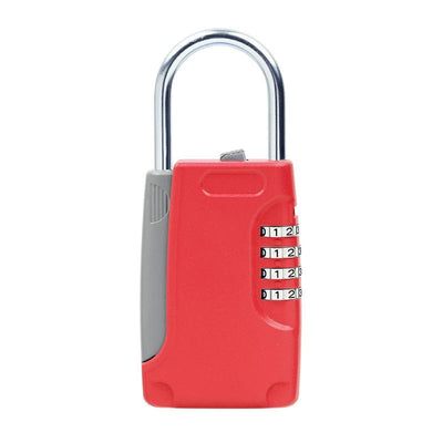Smart Tech Shopping smart locks Red Hook Type Key Storage Box: Outdoor Security with 4-Digit Mechanical Code Lock