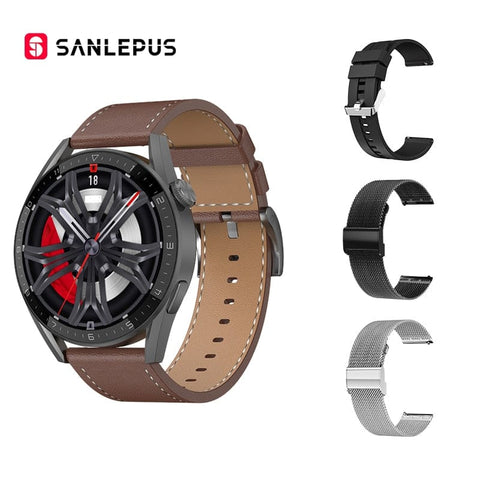Smart Tech Shopping smart watch With 3 Straps-06 SANLEPUS NFC Business Smart Watch For Men with GPS Movement Tracking