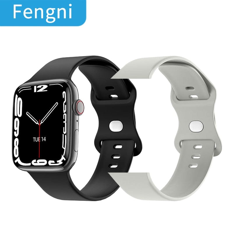 Smart Tech Shopping smart watch With Silicone Strap-04 NFC Smart Watch WIth Door Access Control  & Fitness Monitoring