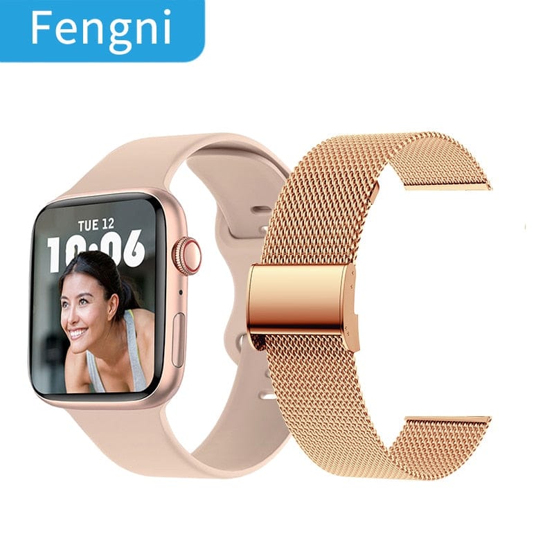 Smart Tech Shopping smart watch With Steel Strap-03 NFC Smart Watch WIth Door Access Control  & Fitness Monitoring