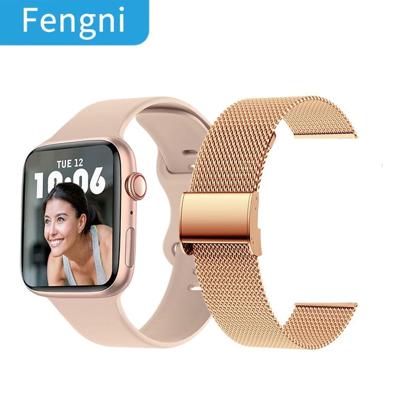 Smart Tech Shopping smart watch With Steel Strap-03 NFC Smart Watch WIth Door Access Control  & Fitness Monitoring