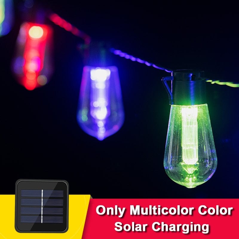 Smart Tech Shopping Solar Lamps Multicolor Solar / 3.5m 10 bulbs LED Solar String Lights Christmas Decoration Light Bulb