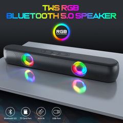 Smart Tech Shopping speakers RGB BassXtreme: HiFi Bluetooth Speaker with 360° Surround Sound and LED Modes