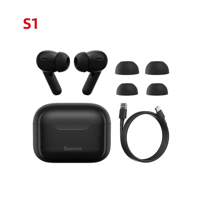 Smart Tech Shopping Wireless Earphones S1 Black BASEUS TWS ANC S1 Wireless Bluetooth 5.2 Earphone