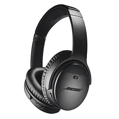 SmartTechShopping Black Bose Quietcomfort 35 Ii Noise Cancelling Bluetooth Wireless Over Ear Headphones With Mic And Alexa Voice Control, Black