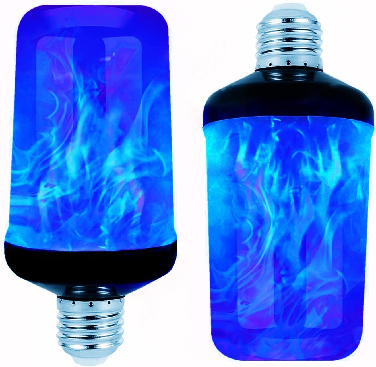SmartTechShopping Bulbs Blue LED Flame Light Bulb,4 Modes Fire Light Bulbs with Gravity Sensor as decorations