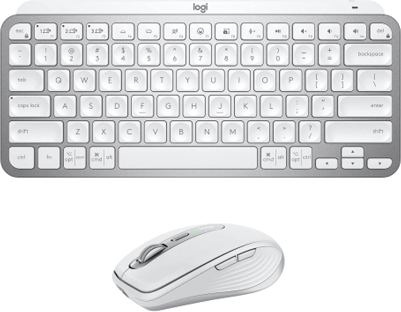 SmartTechShopping Gaming Mouse Pale Grey / Combo w. Mini Keyboard Logitech MX Anywhere 3 Compact Performance Mouse - Wireless, Fast Scrolling