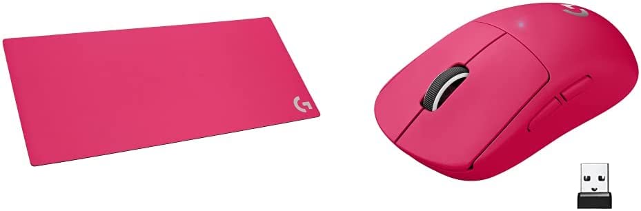 SmartTechShopping Gaming Mouse Pink / Mouse + G840 Magenta Logitech G PRO X SUPERLIGHT Wireless Gaming Mouse