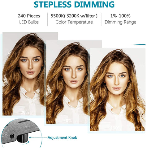 smarttechshopping Neewer Ring Light Kit: 18"/48cm Outer Dimmable LED Ring Light with Light Stand and Carrying Bag - Ultimate Lighting Solution for Photography and Videography