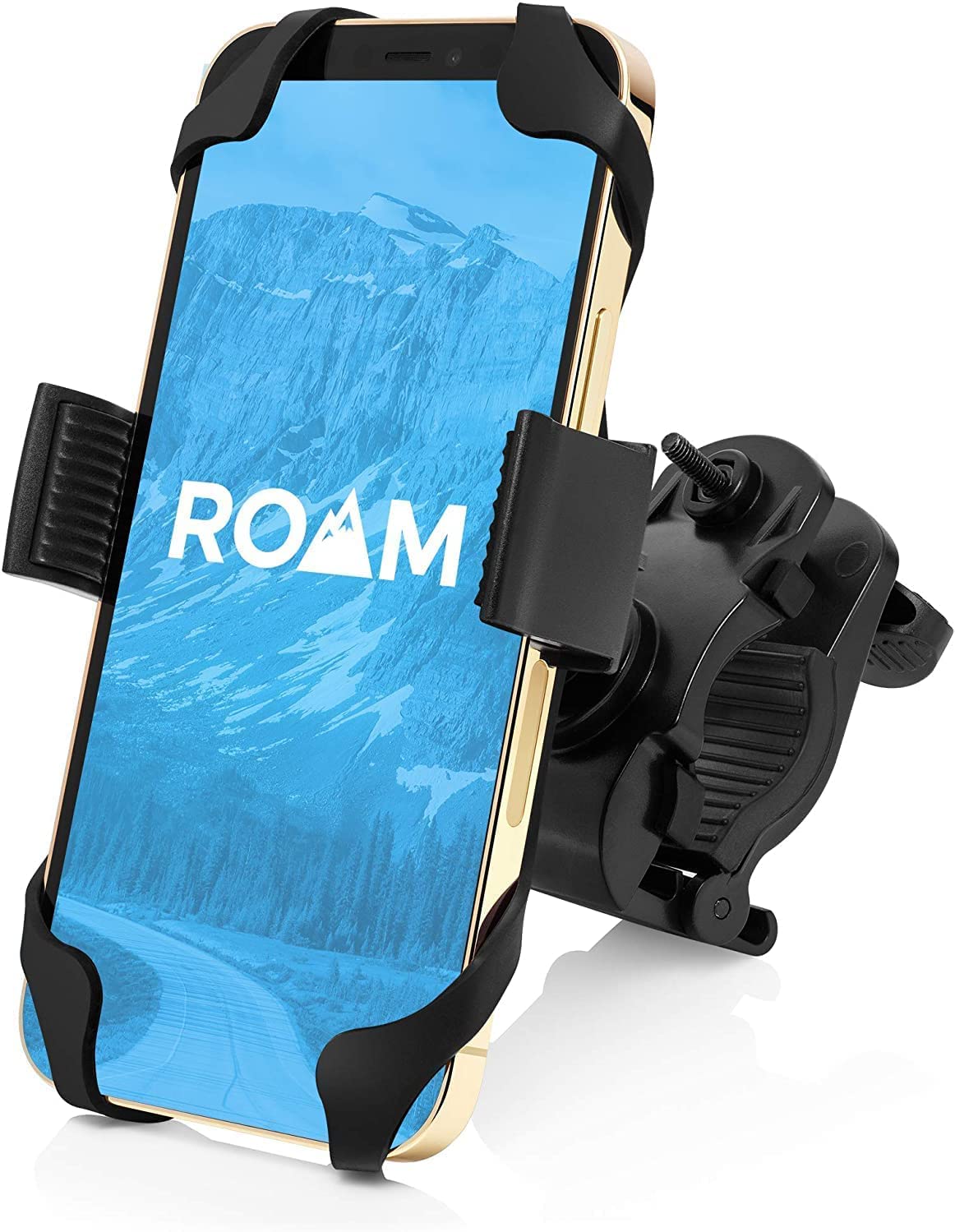 SmartTechShopping Phone Holder Roam Bike Phone Mount Adjustable Handlebar of Motorcycle Phone Mount for Electric, Mountain, Scooter, and Dirt Bikes