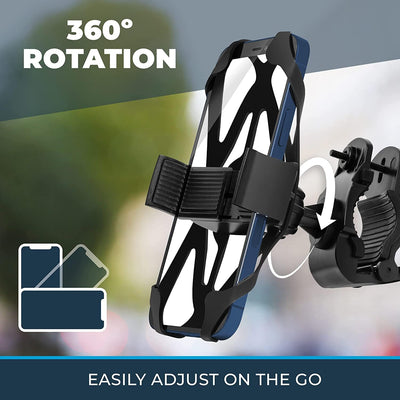 SmartTechShopping Phone Holder Roam Bike Phone Mount Adjustable Handlebar of Motorcycle Phone Mount for Electric, Mountain, Scooter, and Dirt Bikes
