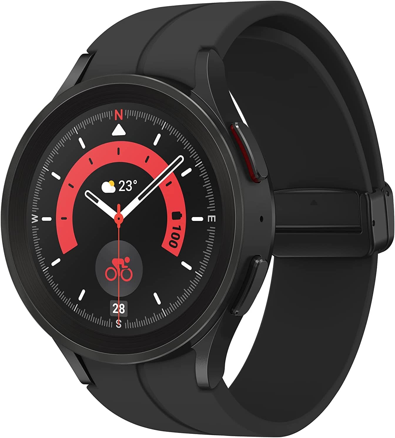 SmartTechShopping smart watch Black / 45mm / LTE SAMSUNG Galaxy Watch 5 Pro 45mm Bluetooth Smartwatch w/ Body,  US Version ,GPS