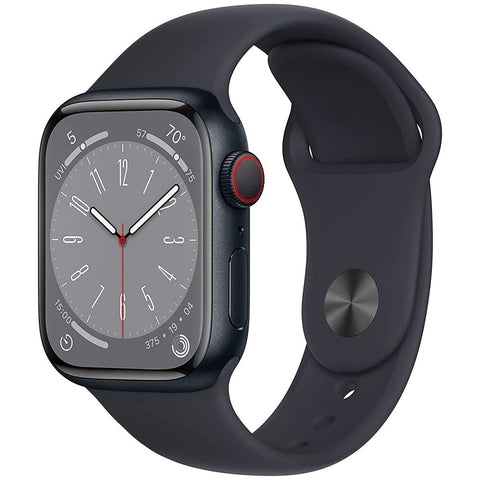 SmartTechShopping Smart Watches Apple Watch Series 8 [GPS + Cellular, 45mm] Midnight Aluminum Case