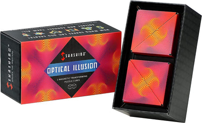 SmartTechShopping toys Optical Illusion / 2 SHASHIBO Shape Shifting Box: Award-Winning Fidget Cube with 36 Rare Earth Magnets