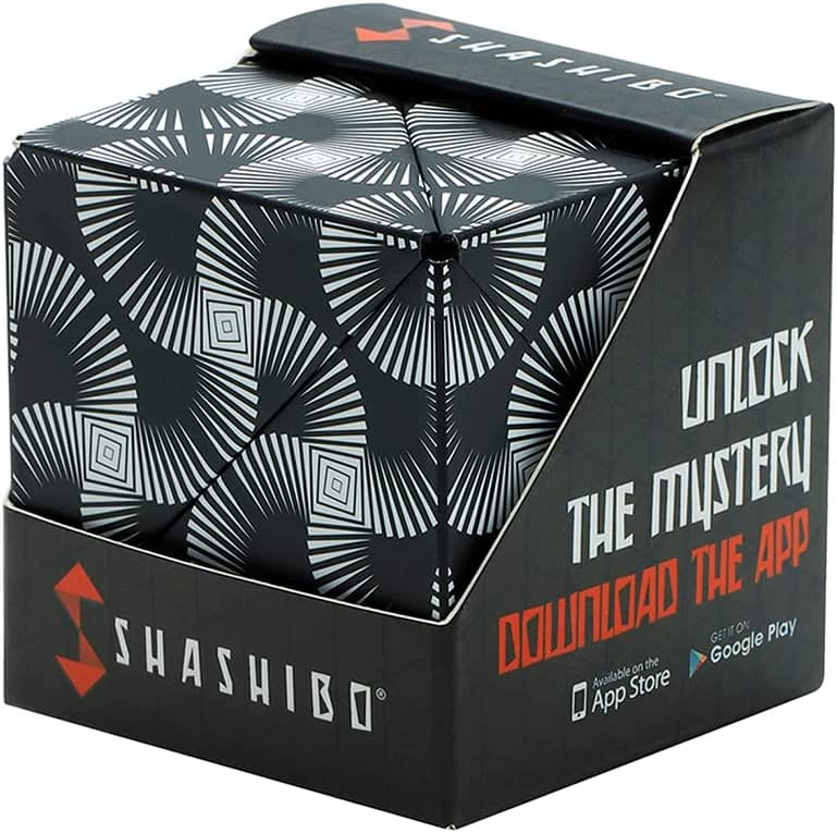 SmartTechShopping toys White & Black / 1 SHASHIBO Shape Shifting Box: Award-Winning Fidget Cube with 36 Rare Earth Magnets