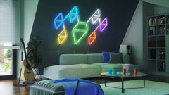 SmartTechShopping wall light Nanoleaf 60 Degree Lines WiFi Smart LED Lights - 3-Pack Expansion for Gaming and Home Decor