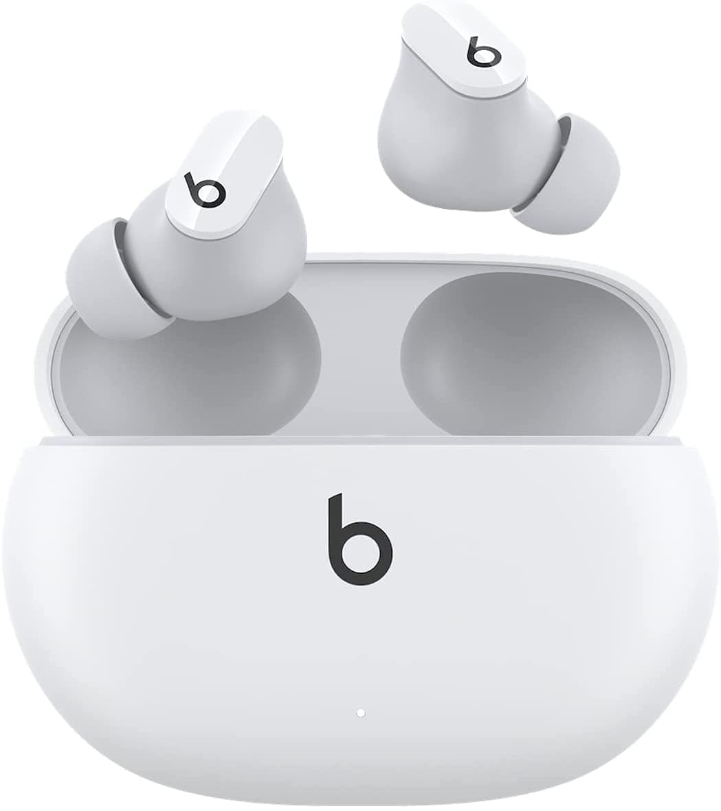 Visit the Beats Store White Beats Studio Wireless Earbuds, True Noise Cancelling Earbuds