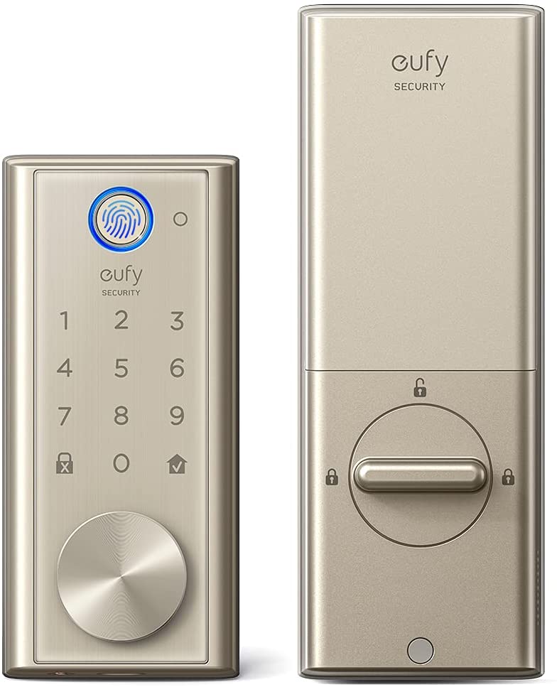 Visit the eufy security Store smart locks Nickel / Fingerprint + Bluetooth EUFY Security Smart Lock Touch, Fingerprint Keyless Entry Smart Door Lock